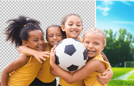 Pure Photos automated background removal