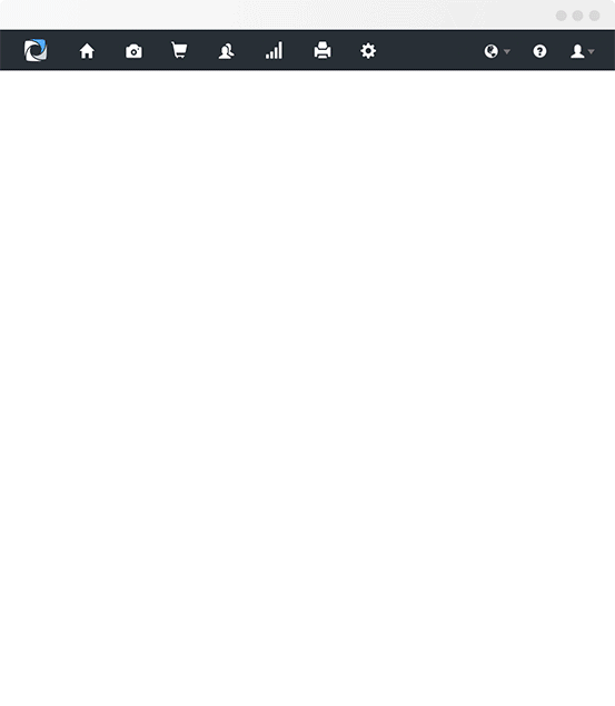 moving gif of qr card sorting images into individual galleries