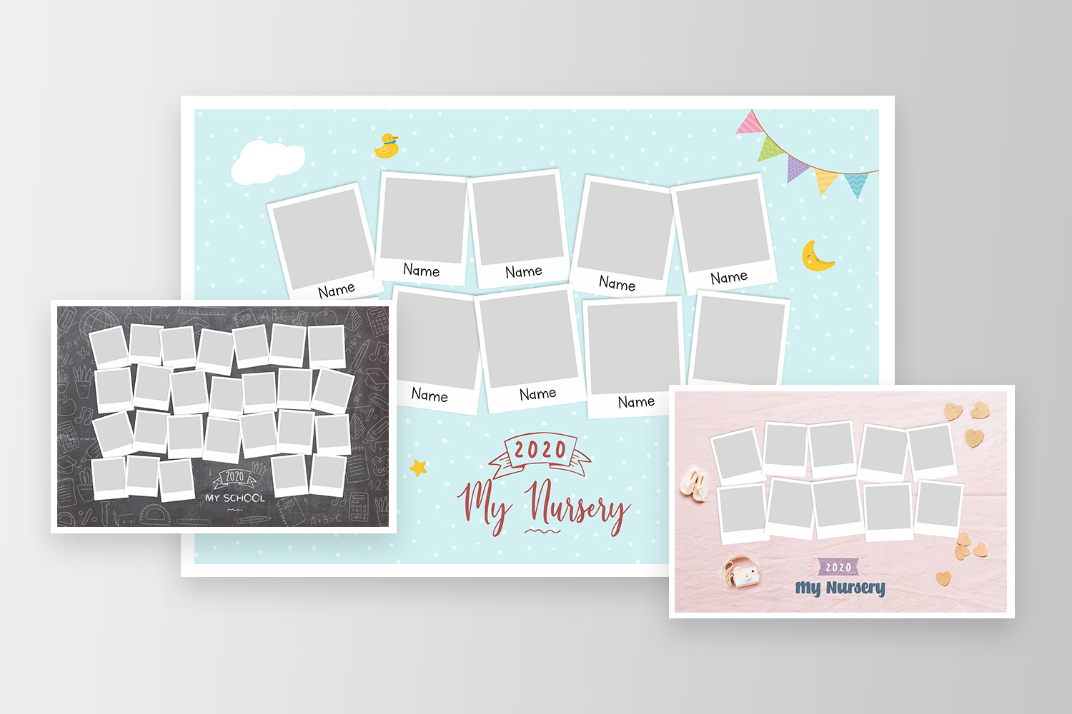 PSD-Templates for group fotos