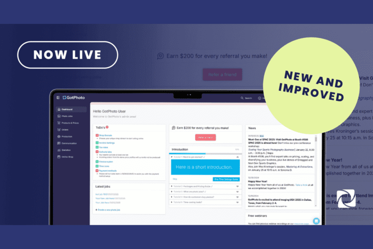 New GotPhoto navigation